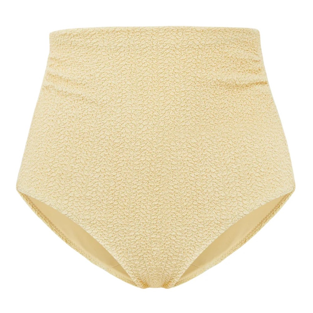 Neiwai Vacation High Waist Bikini Bottom Reed Yellow M